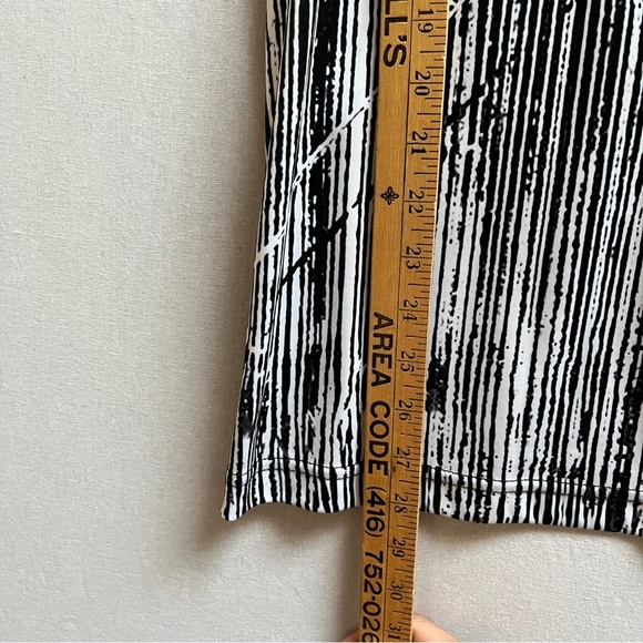 Jamie Sadock Black and White Graphic Polo Golf Shirt Sz M - Picture 7 of 8